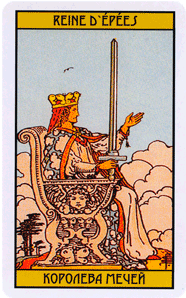Карта Таро Королева Мечей