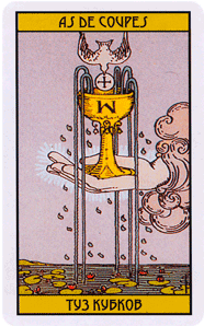 Карта Таро Туз Кубков